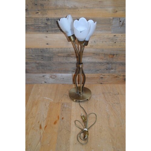 Schemerlamp met 3 bloemkapjes 