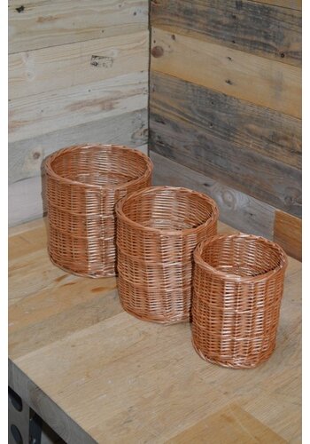 Ronde mandjes set 