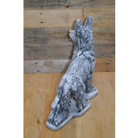 thumb-Betonnen staande herdershond – levensecht hondenbeeld met gespitste oren-6