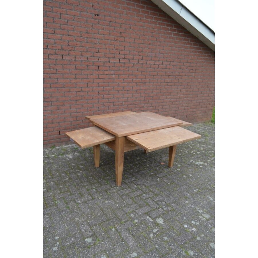 Grote vurenhouten showtafel of buffettafel-5