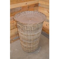 thumb-Rotan mand met kunststof schaal-1