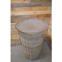 thumb-Rotan mand met kunststof schaal-2