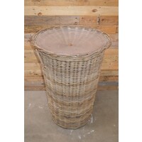 thumb-Rotan mand met kunststof schaal-3