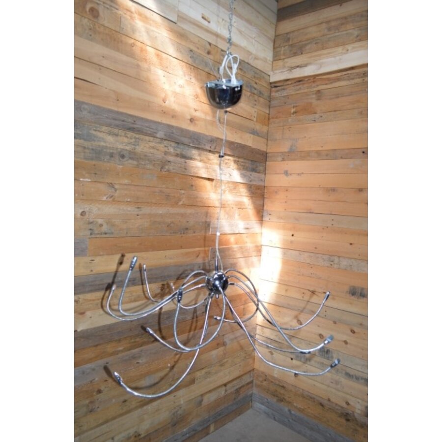Vintage spinnenlamp met 12 verstelbare armen-1