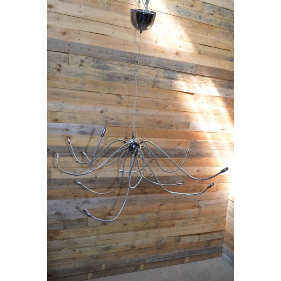 Vintage spinnenlamp met 12 verstelbare armen-2
