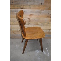thumb-Vintage caféstoel van beukenhout jaren 50-3
