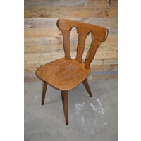 thumb-Vintage caféstoel van beukenhout jaren 50-1
