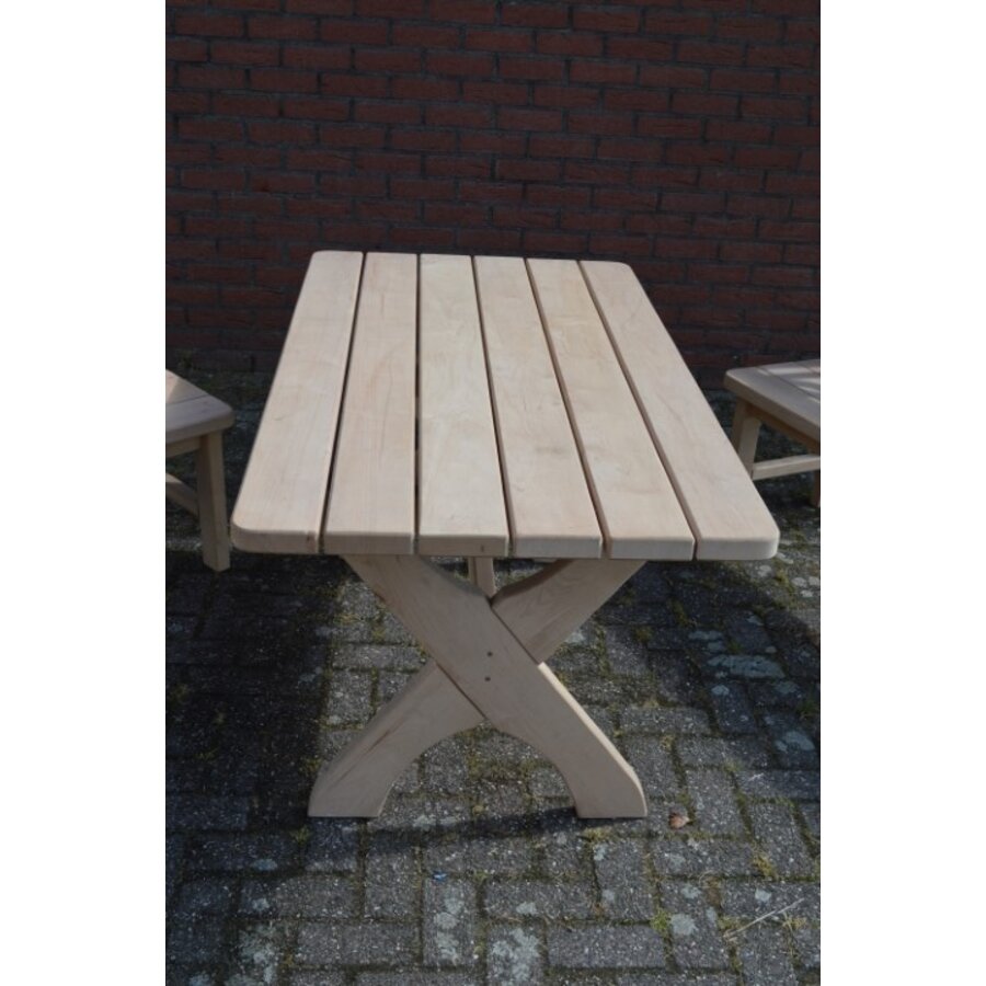Tuinset onbehandeld hout-5
