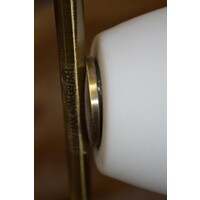 thumb-Messingkleurige vloerlamp met zwenkarm en dimmer-3