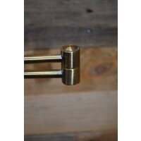 thumb-Messingkleurige vloerlamp met zwenkarm en dimmer-5