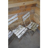 thumb-Set van 6 vintage opklapbare bistro stoelen-5