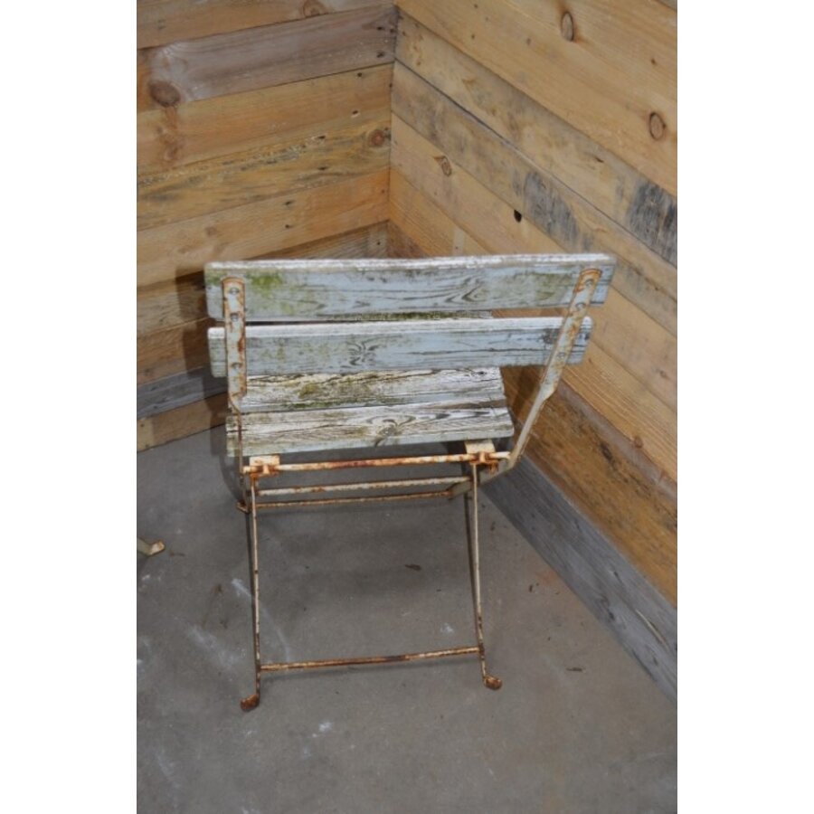 Set van 6 vintage opklapbare bistro stoelen-7