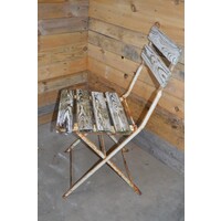thumb-Set van 6 vintage opklapbare bistro stoelen-8