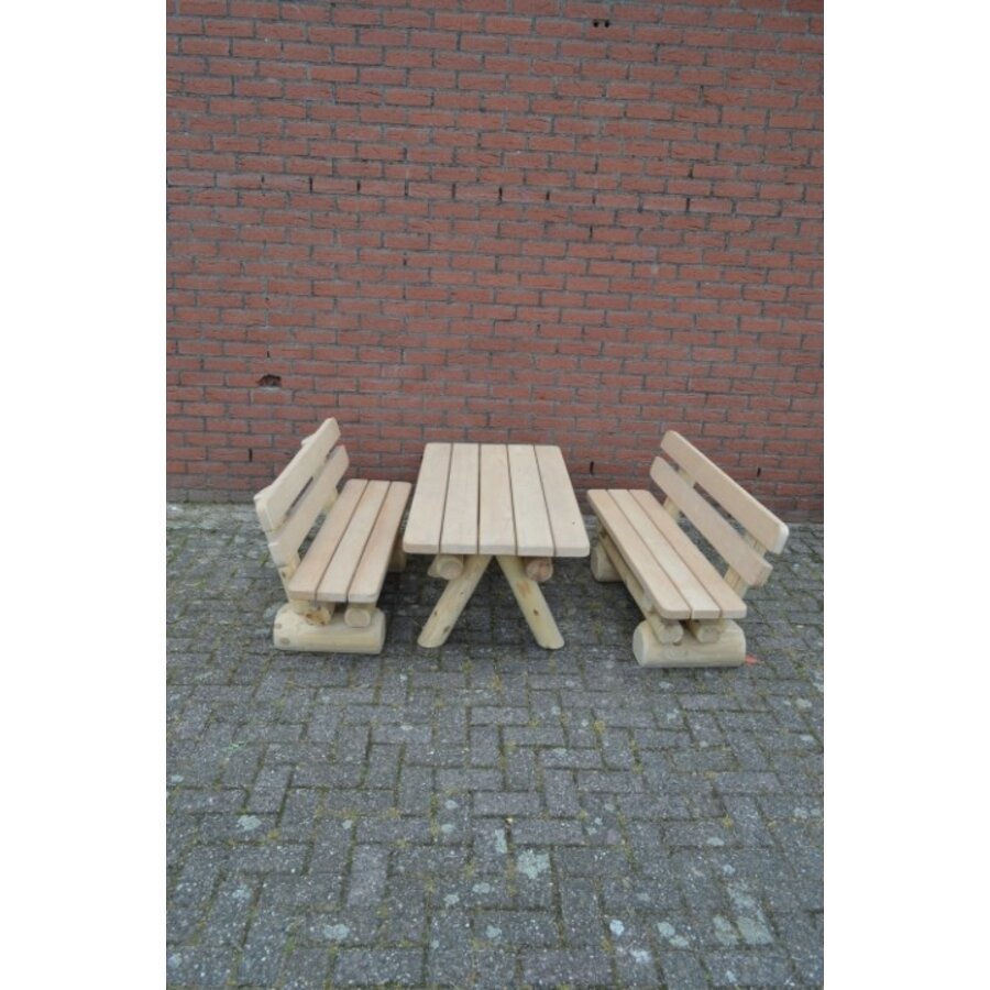 Houten kinder picknick tuinset met bankjes-1