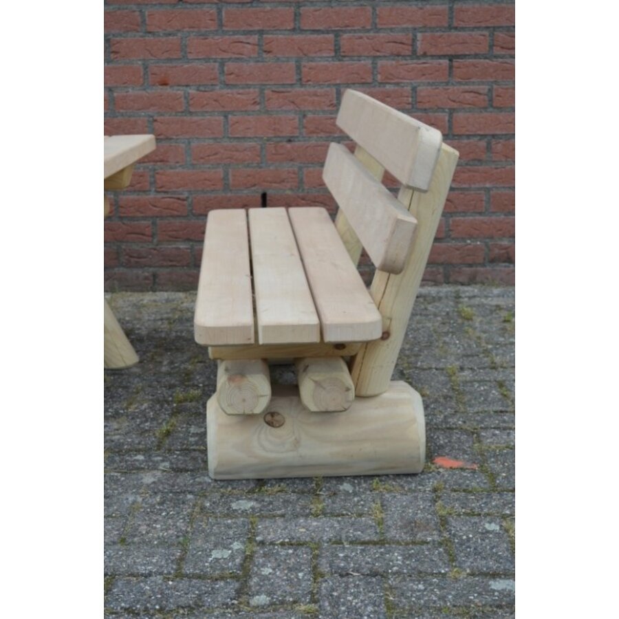 Houten kinder picknick tuinset met bankjes-7