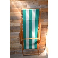 thumb-Vintage inklapbare strandstoel van beukenhout-4