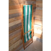 thumb-Vintage inklapbare strandstoel van beukenhout-5