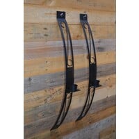 thumb-Set van 2 zwarte metalen wandkandelaars-2