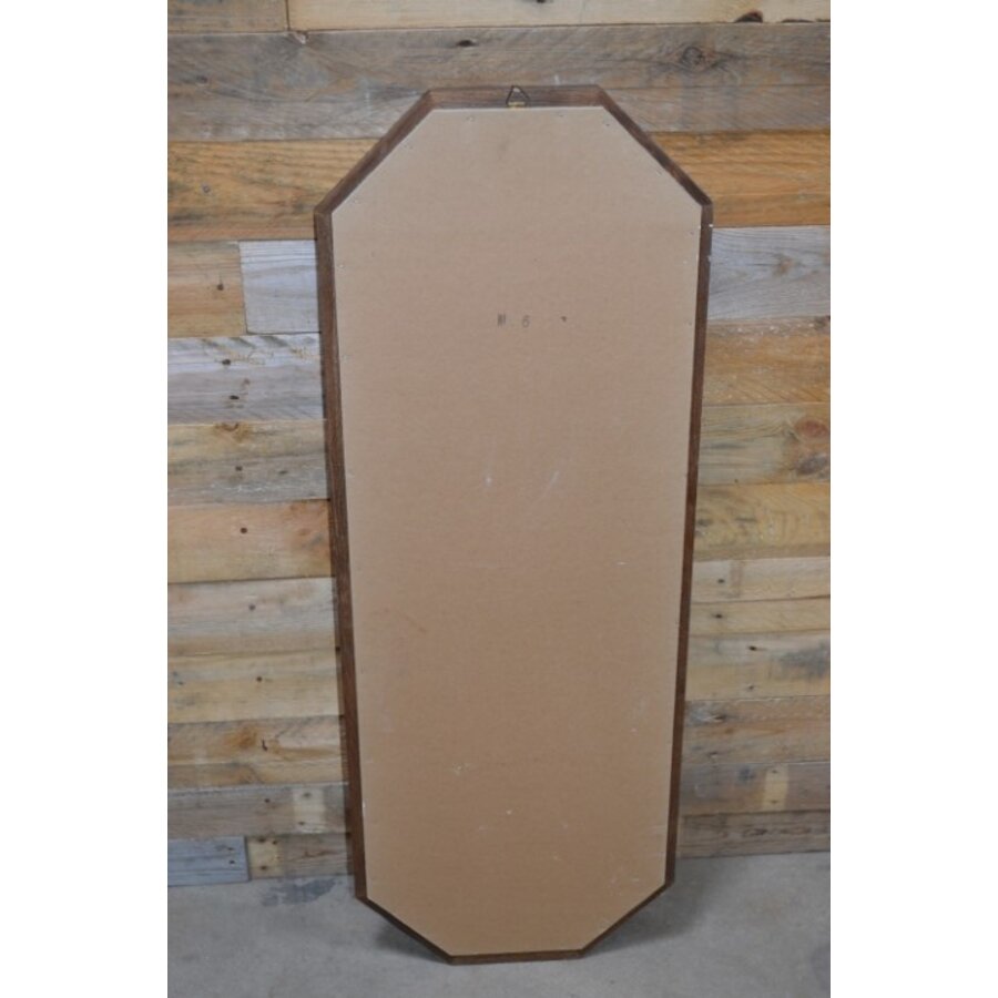 Spiegel met eiken lijst 8 hoekig-6