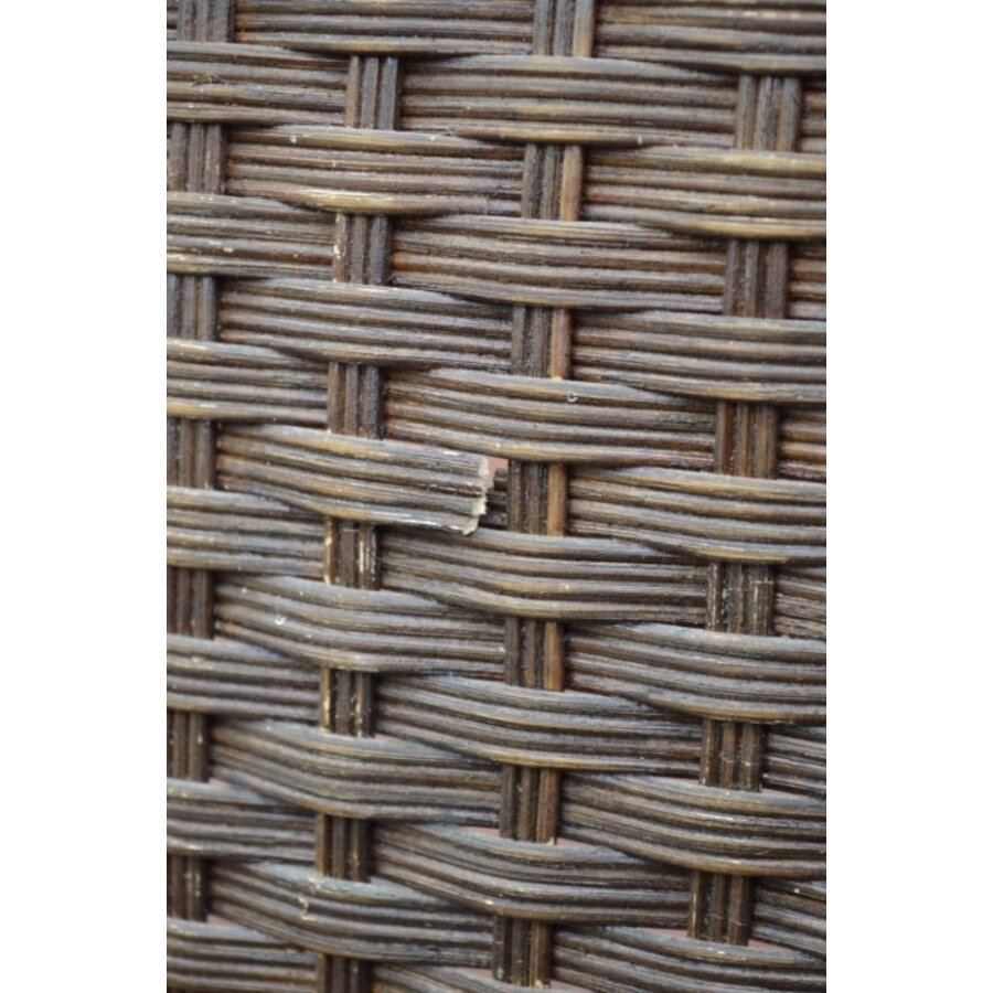 Kamerscherm teakhout met gevlochten bamboe-9