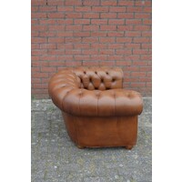 thumb-Engelse Chesterfield armfauteuil van leer-4