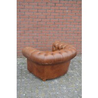 thumb-Engelse Chesterfield armfauteuil van leer-5