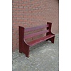 Massief houten kerkbank