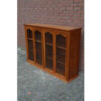 thumb-Rozenhouten kast met facet geslepen glasdeuren-3