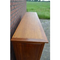 thumb-Rozenhouten kast met facet geslepen glasdeuren-8