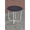 LoodsVol, Tweedehands Jaren 50 rond tafeltje met metalen buizenframe