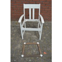 thumb-Ouderwetse houten armstoel frame opknapper-3