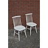 Spijlen stoelen set van 2 retro