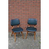 LoodsVol, Tweedehands Retro Dutch Design Keukenstoelen set van 2 groen