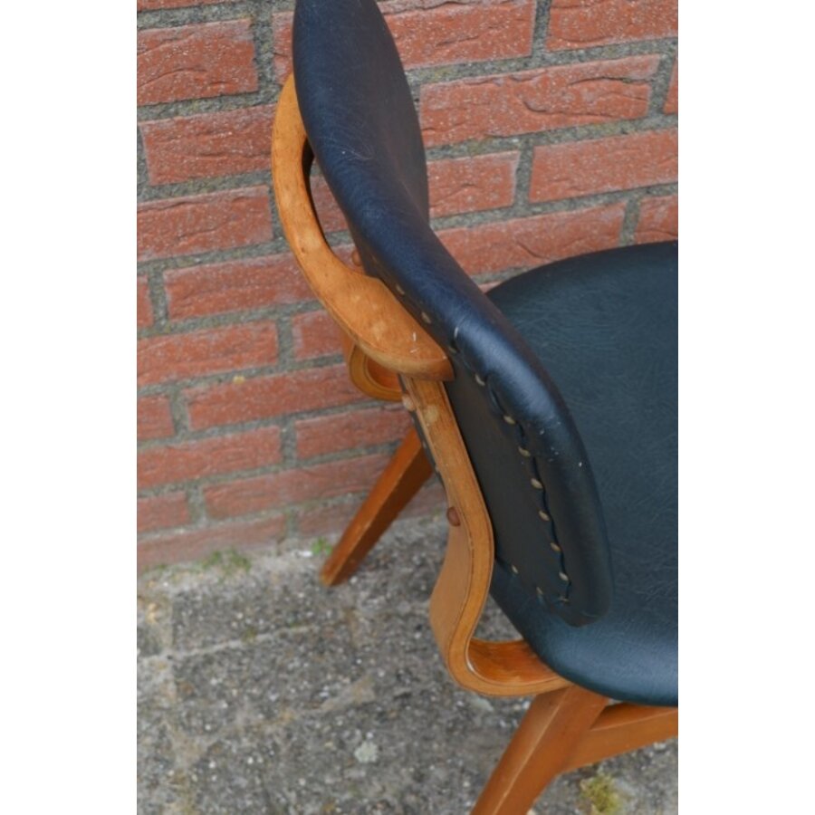 Retro Dutch Design Keukenstoelen set van 2 groen-5