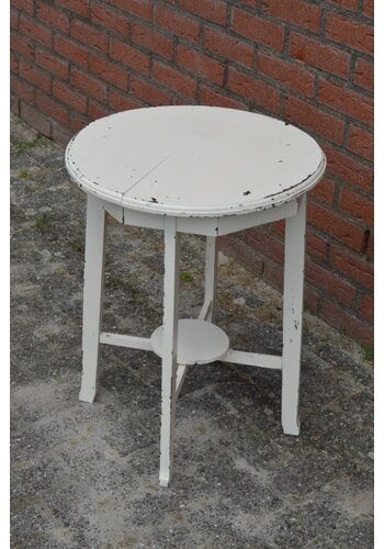 Rond Bijzettafeltje eiken 