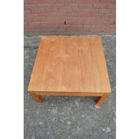 thumb-Vierkante massief teakhouten salontafel naturel-4
