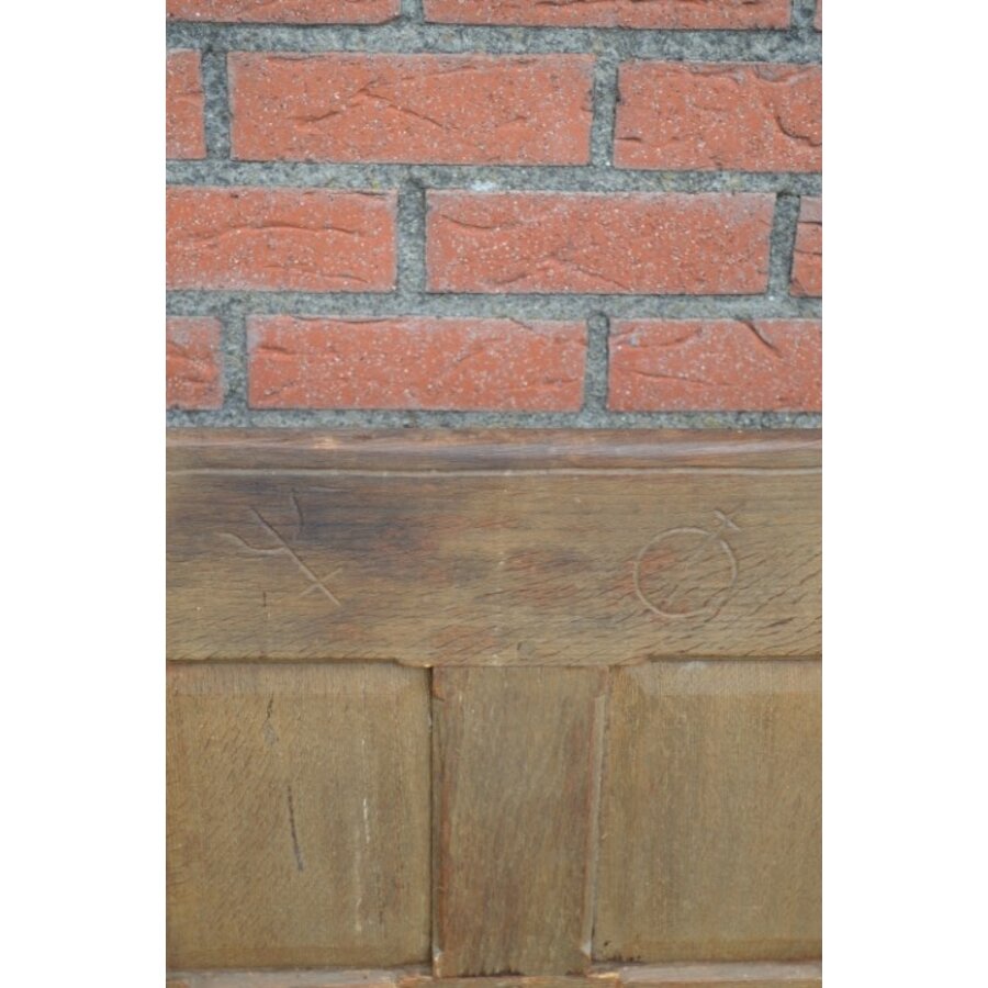 Antieke eiken bakstoel-6