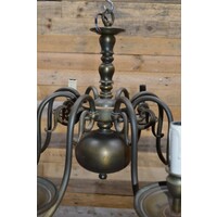 thumb-Grote 8-armige messing kroonluchter met kaarslampjes-2