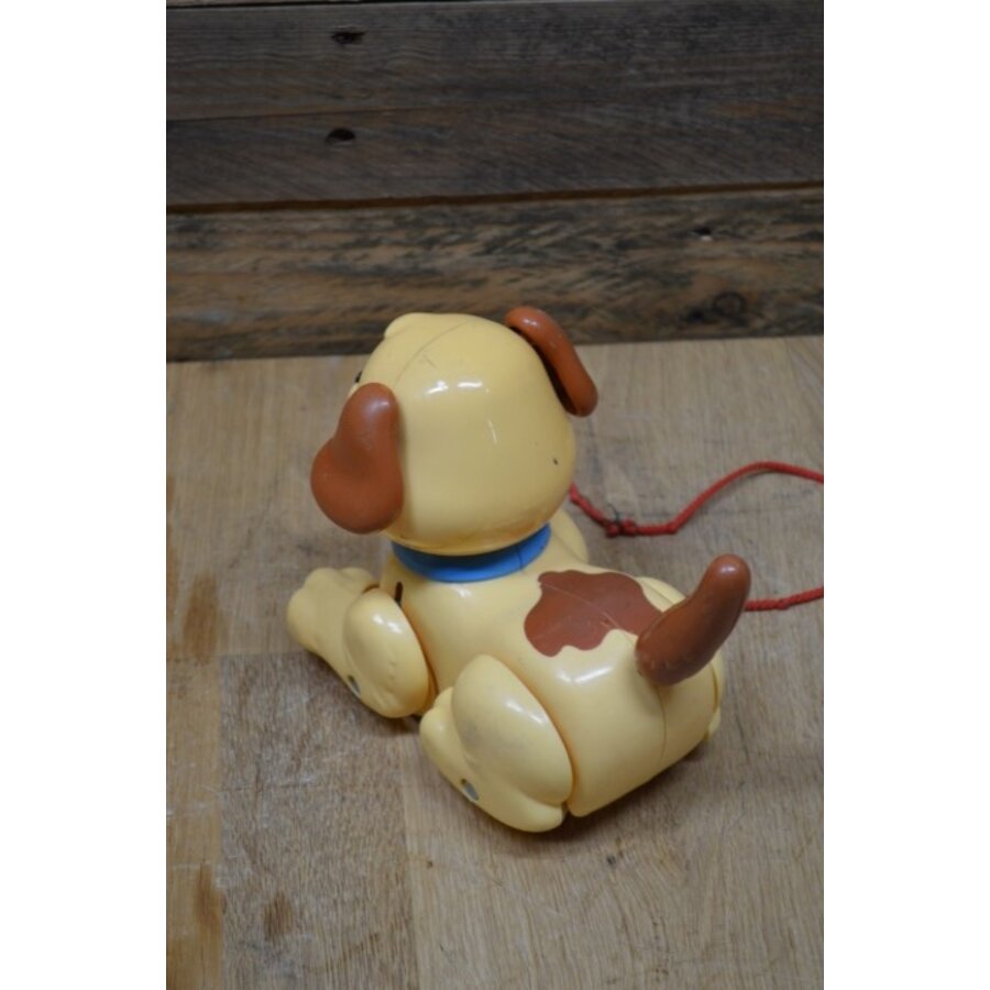 Vintage trek hondje aan een koordje-3