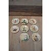 LoodsVol, Tweedehands Retro set van 8 bamboe aperitiefbordjes uit Taiwan