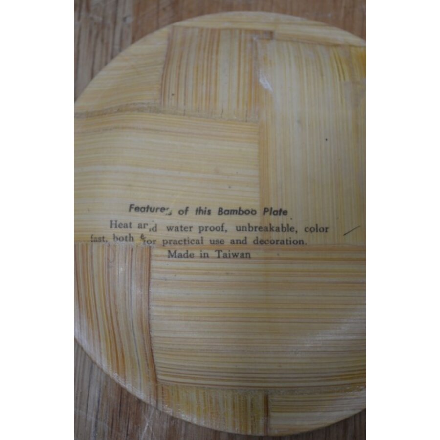 Aperatiefbordjes van bamboe retro 8 stuks-5