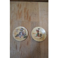 thumb-Retro set van 2 bamboe onderzettertjes uit Taiwan-1