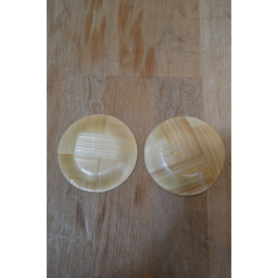 Bamboe onderzettertjes set van 2-4