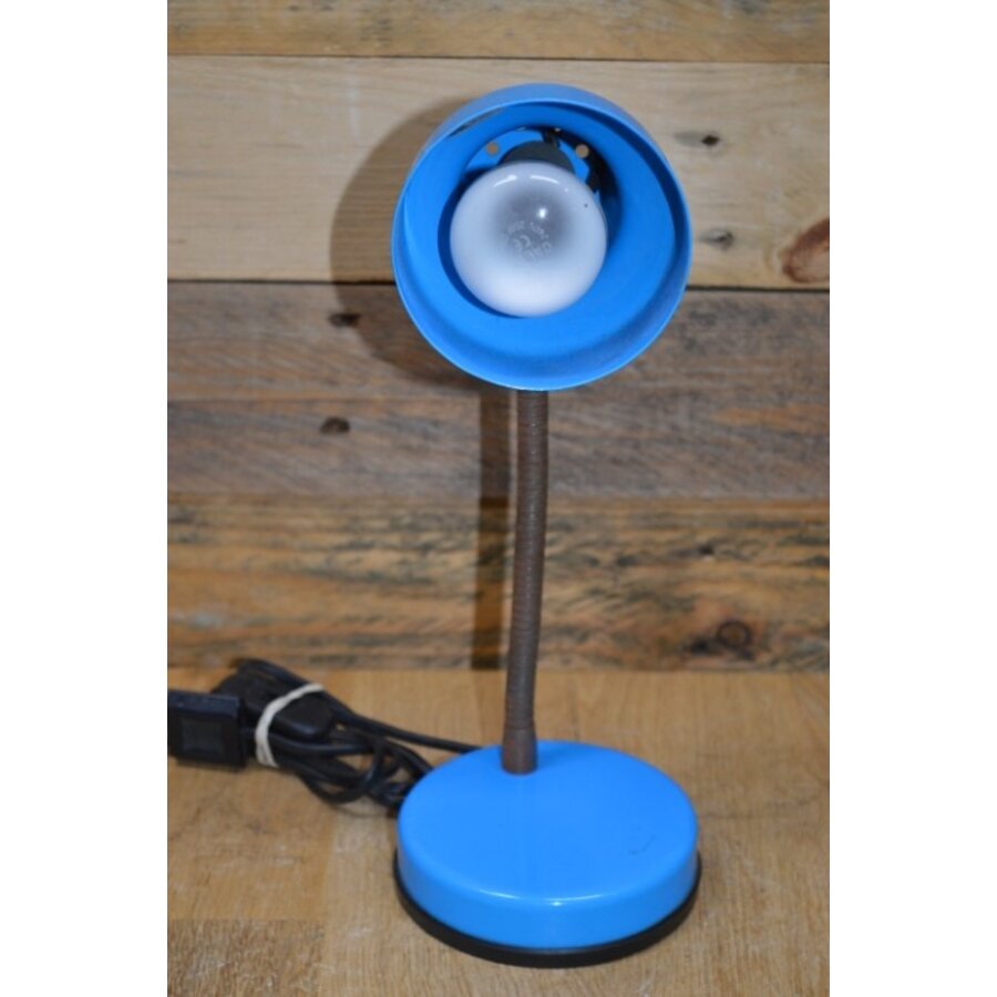 Brama Milano retro bureaulamp blauw uit de jaren 70-4