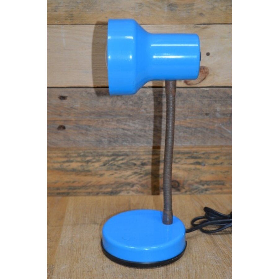 Brama Milano retro bureaulamp blauw uit de jaren 70-5