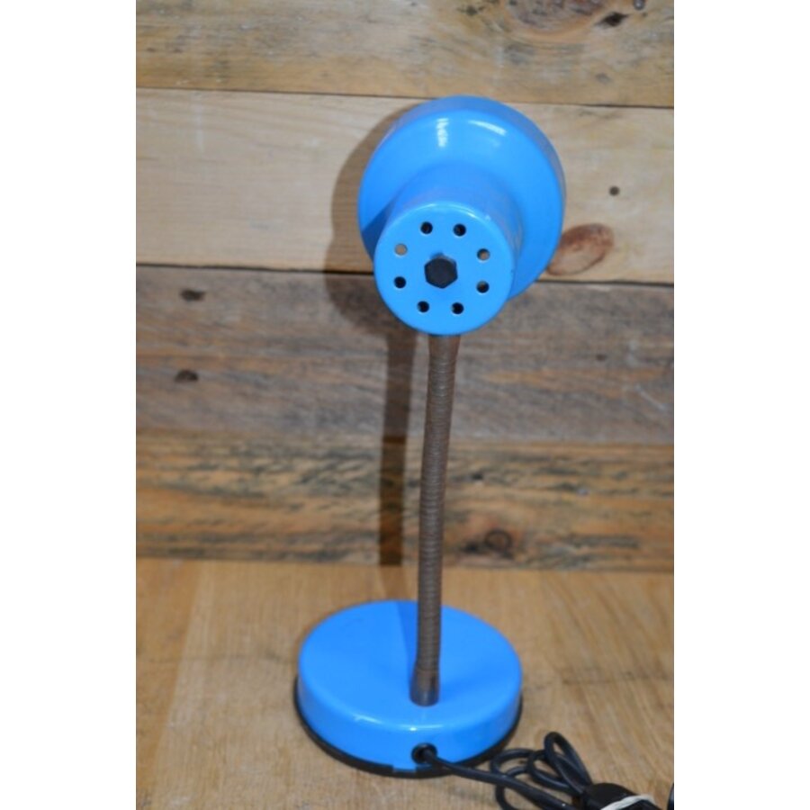 Brama Milano retro bureaulamp blauw uit de jaren 70-6
