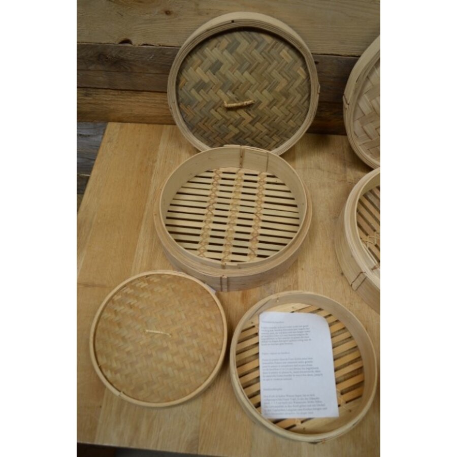 Bamboe stoommanden set van 4-6
