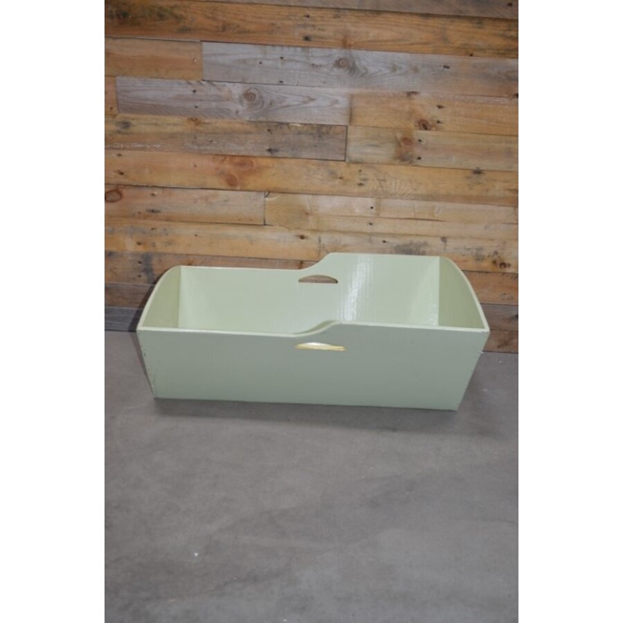 Vintage houten poppenbedje met tijdloos ontwerp-5