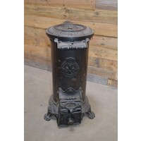 thumb-Antiek Salemander kolen kacheltje gietijzer voor decoratie-1