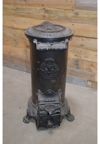 Antiek kolen kacheltje gietijzer 